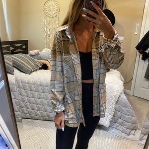 Vici plaid top